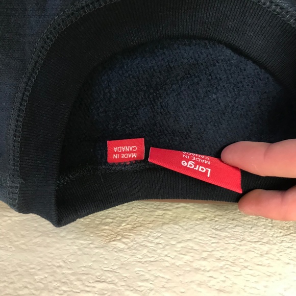 FW18 Supreme Boxlogo Crewneck Navy - Picture 2 of 5